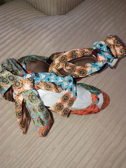 Multi Color Cute Block Heels