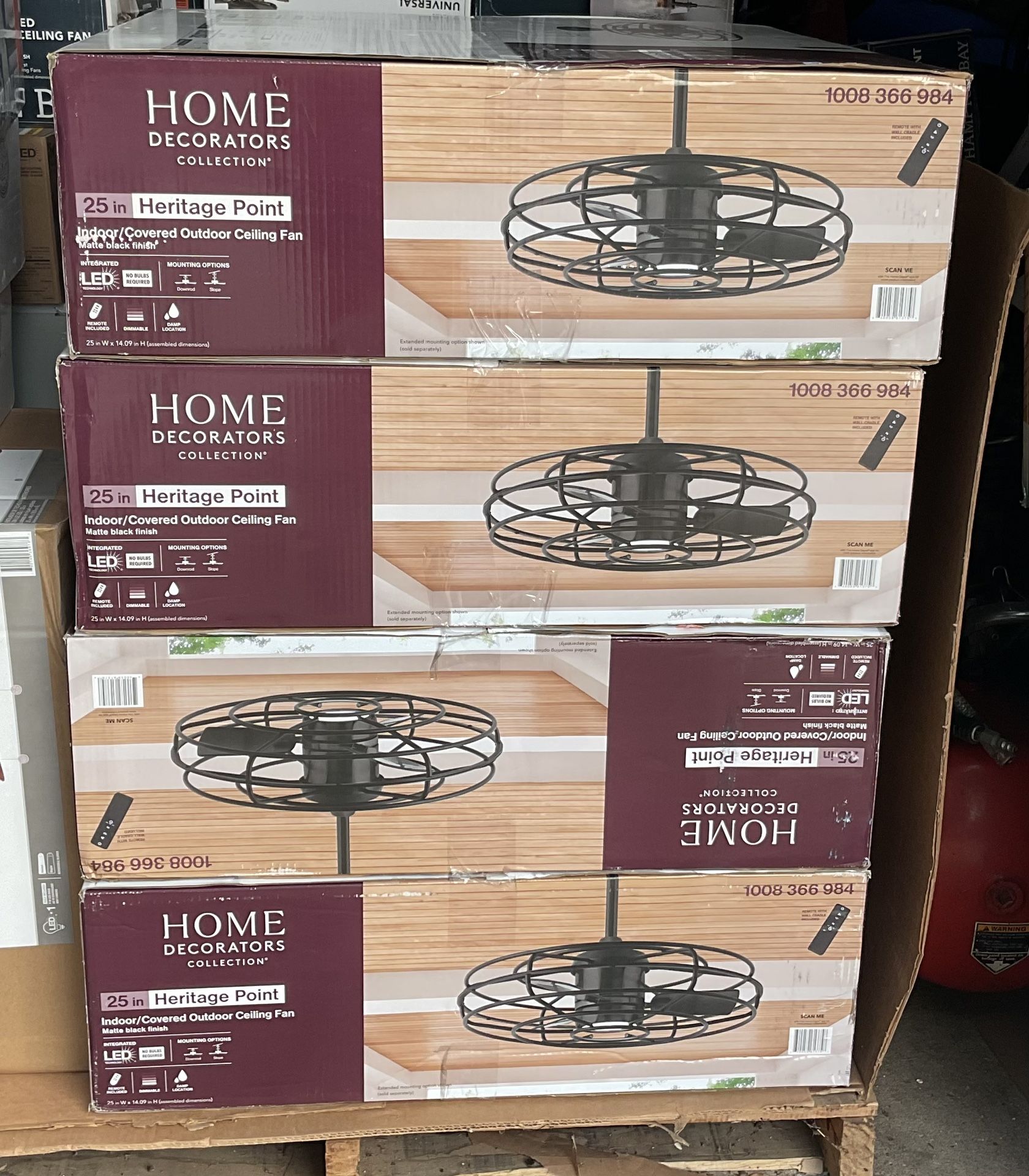 Home Decorators Collection Heritage Point 25 in. Indoor/Outdoor Fandelier Ceiling Fan - NEW