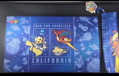 Pokemon XP playmat & bag space pikachu and charizard 2026 SanFrancisco