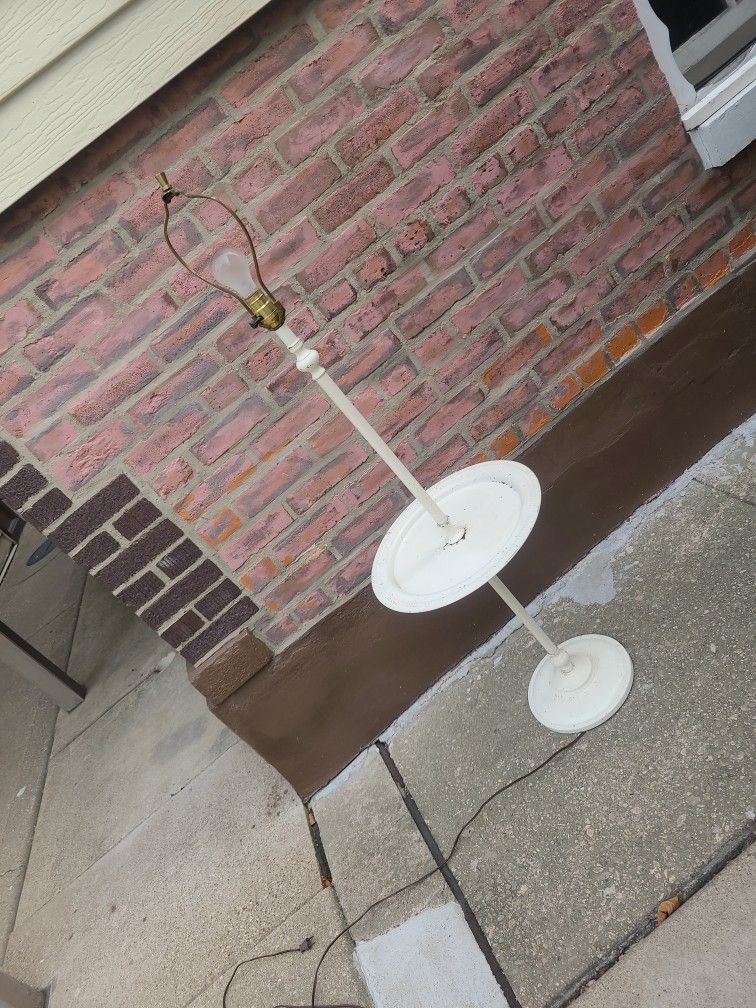 Antique Reading Lamp And Shade Plus House