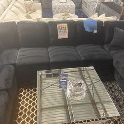 Black Sofa Sectional 3pcs🖤🖤