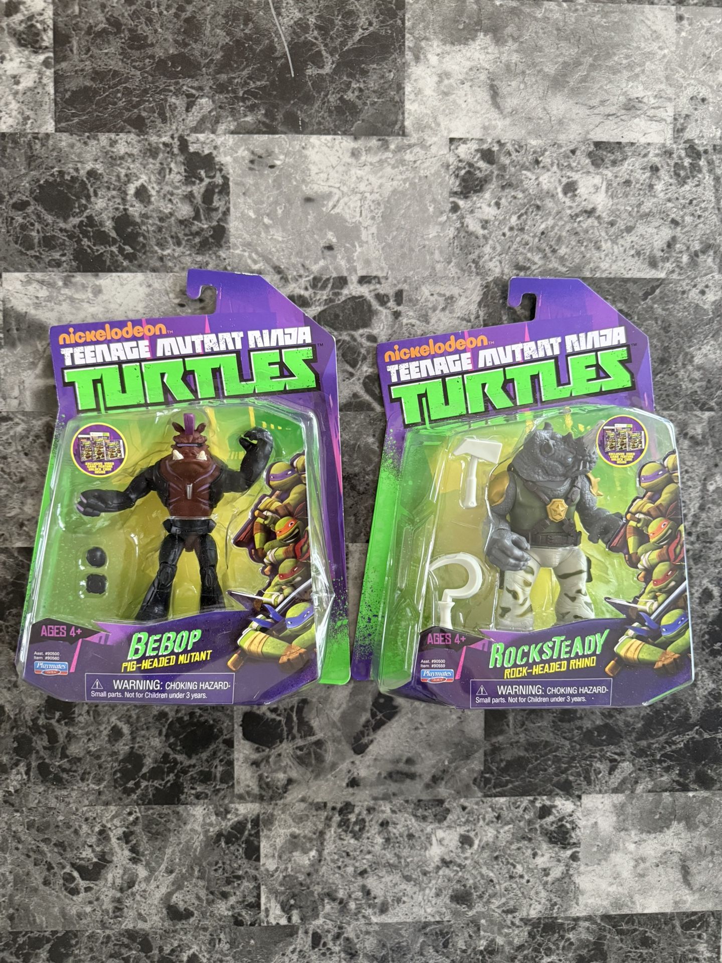 TMNT Teenage Mutant Ninja Turtles Bebop Rocksteady Vintage Nickelodeon 2012