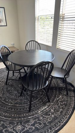 Solid wood table and chairs