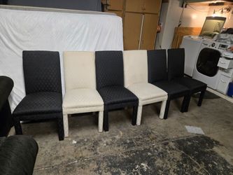 Six dining room chairs