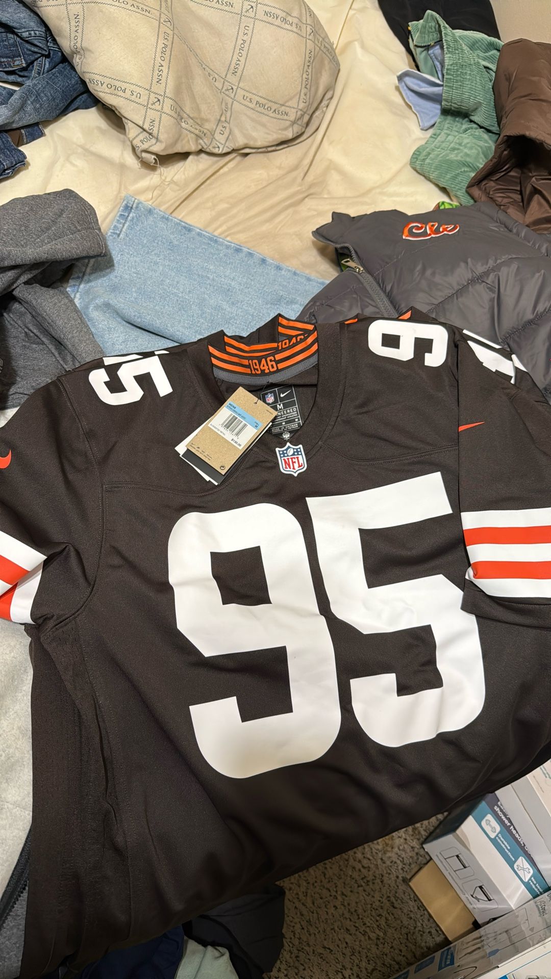 Medium Nike Browns Jersey #Garrett