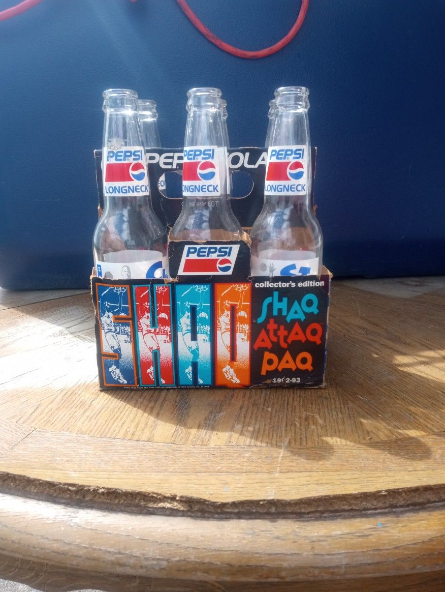 Shaquille O'Neal Pepsi Bottles From 1992-93 Season