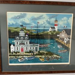 Framed Numbered Large Wooster Scott Print Signed 