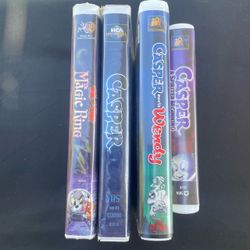Casper Vhs Lot With Tom & Jerry