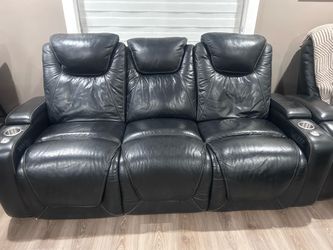 Leather sofa