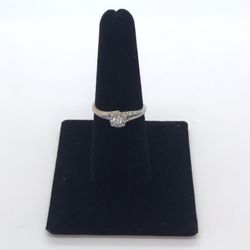 New 10k Solid Gold 2 Tone Diamond Ring 
