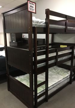 Triple Decker Bunk Bed!! Come Get You One Before It’s Gone!! Thumbnail
