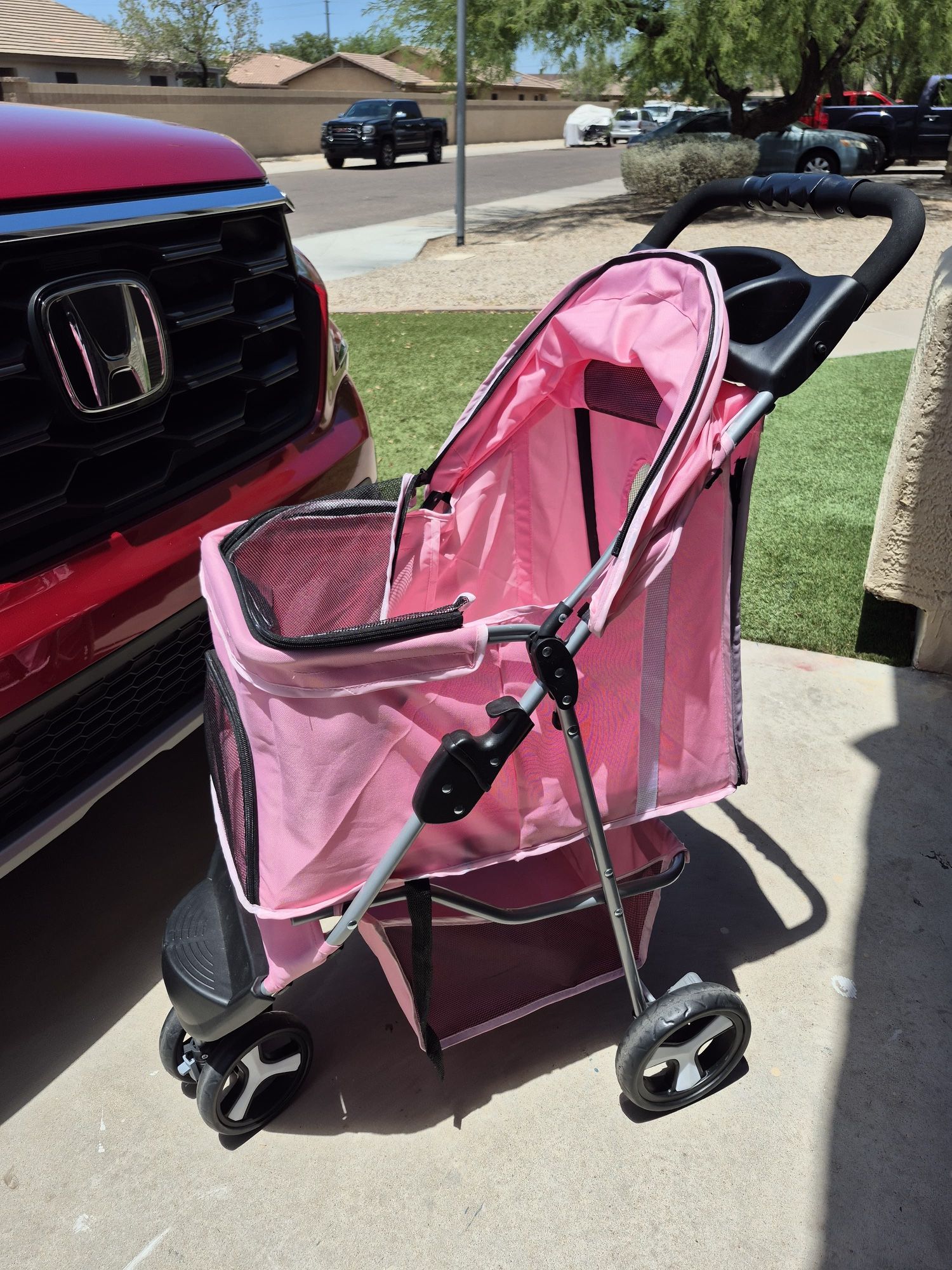 Pink Dog Stroller
