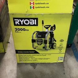 RYOBI CORDED 2000 PSI PRESSURE WASHER LIKE NEW