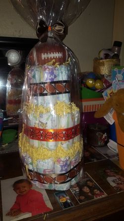 Baby boy Sports diaper cake
