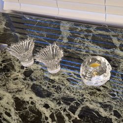 Glass Candle Holders