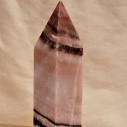 Pork Stone aka Dali Rainbow Jasper Point aka Red & White Calcite Point Tower