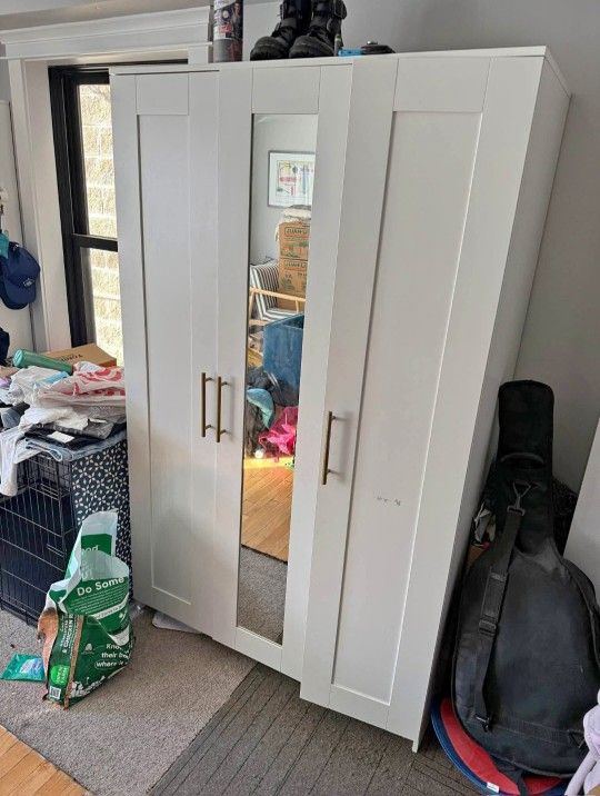 Wardrobe White Custom Handles 