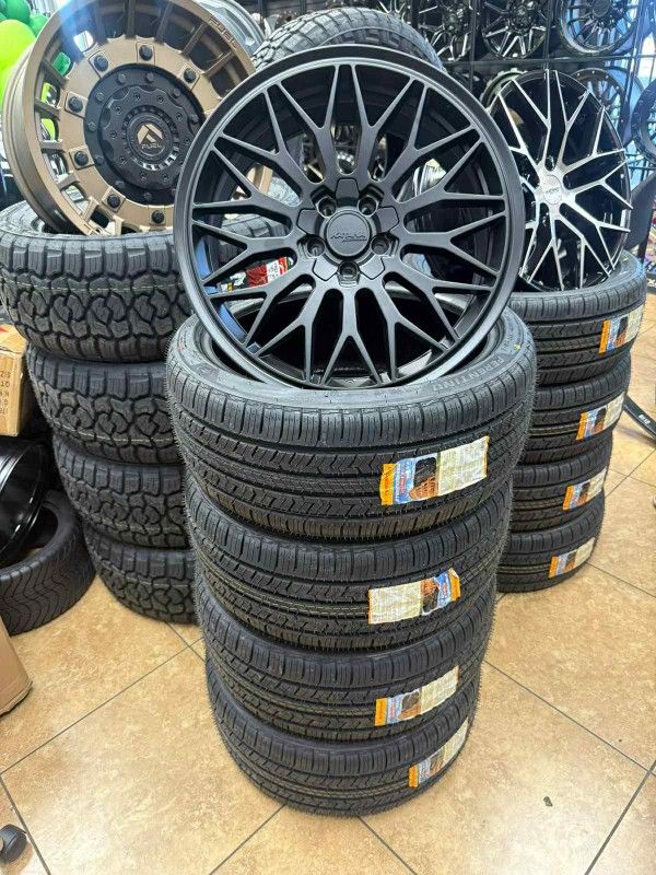 18" 5x114 Katana Rims And Tires 225 45 18 