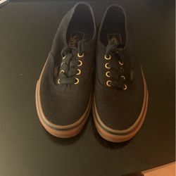 Black Vans Size Men 4.5 Women6.0