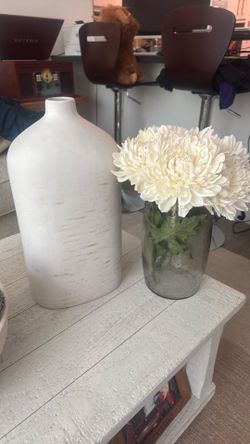 Flowers and vases