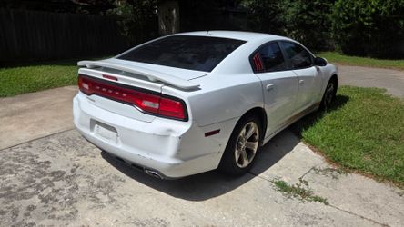 Dodge Charger White Sedan
