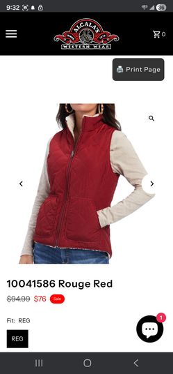 Woman's Ariat Reversible Vest