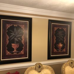 2 Framed Pictures 32”x44”