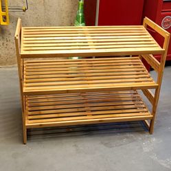 Wood Shoe Rack