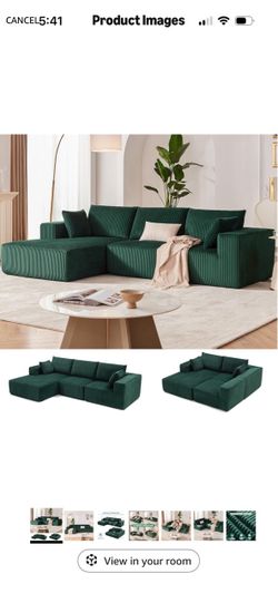 Green Boneless Couch