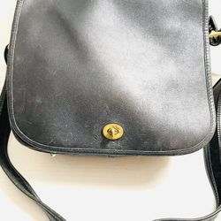Vintage Coach NYC Stewardess Bag 9525 Black 1980's. Original Owner is Seller.
