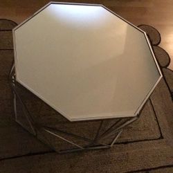 Silver Mirror Top Coffee Table 