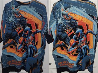 NEW XL Spider-Man 2099 vs Venom 2099 AOP shirt