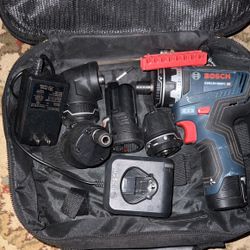 Bosch Chameleon 12-volt 1/4-in Brushless Right Angle Cordless Drill 