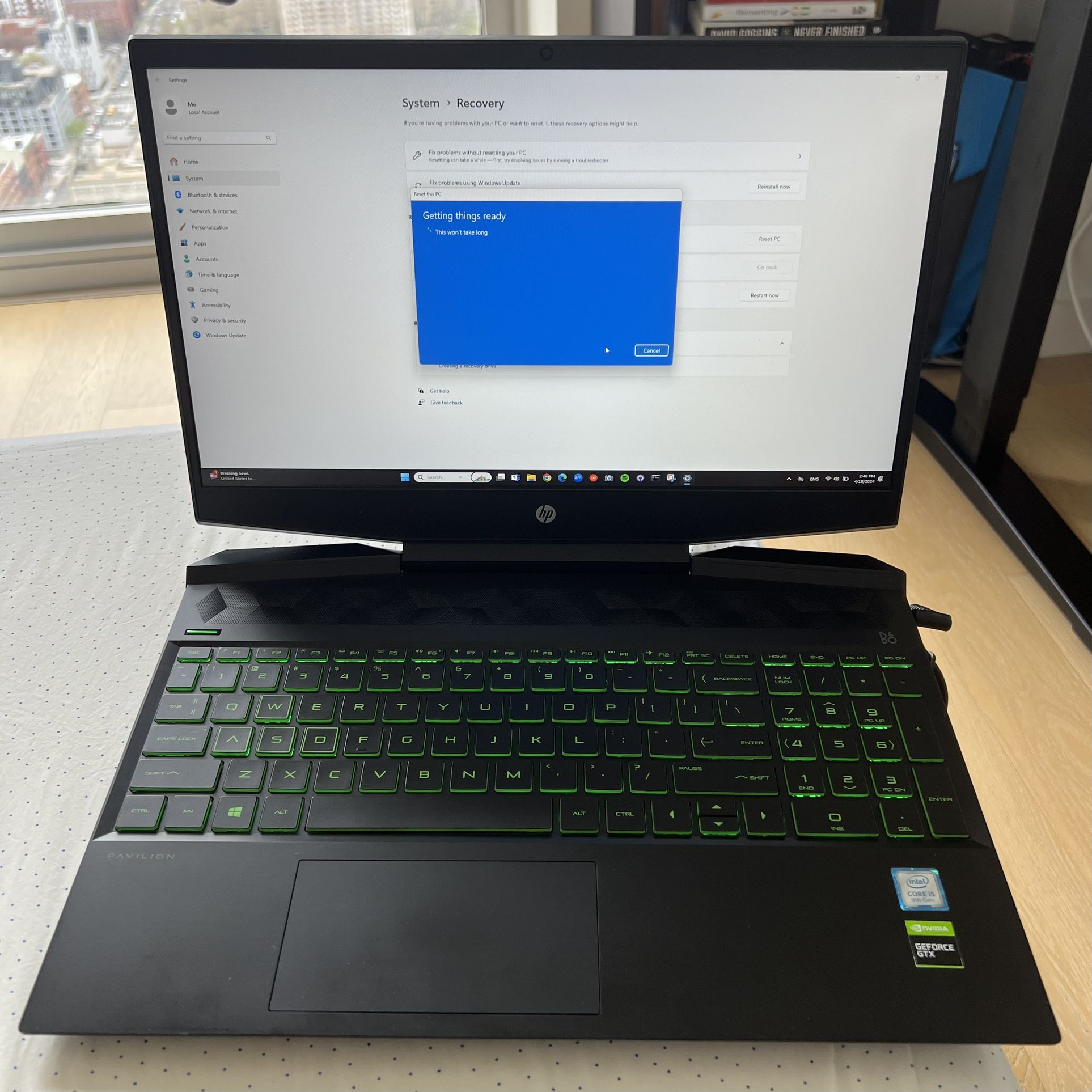 HP Pavilion Gaming Laptop 15.6”