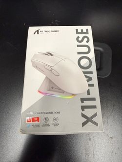 ATTACK SHARK X11 Lightweight Wireless Gaming Mouse with RGB Backlight Charging