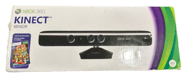 XBOX 360 Kinect Sensor With Kinect Adventures Game New - Open Box No Games