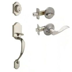 Copper Creek Heritage Front Door Entry Lock Polished Stainless 