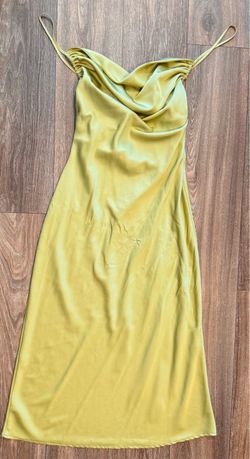 Satin Cowl Neck Slip Midi Dress