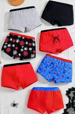 Boys Spider Themed Boxer Briefs