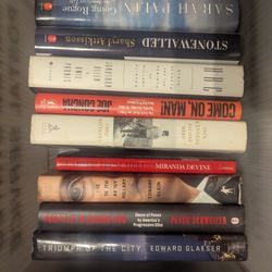 10 Political Hardback Books 