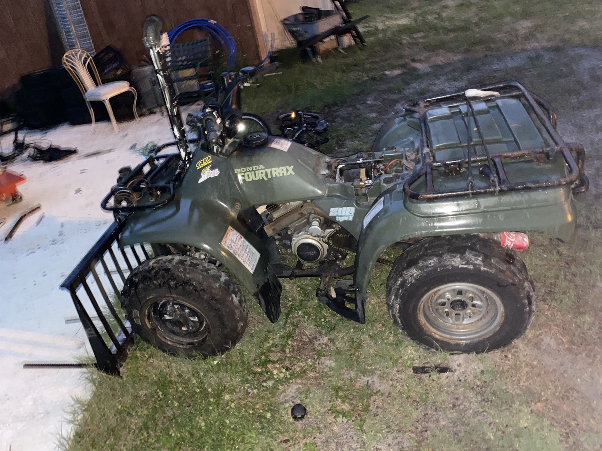 Two 1996 Honda fourtrax 200 type 2