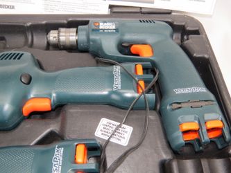 Black & Decker 7.2V Cordless Tool Set; Drill, Flashlight