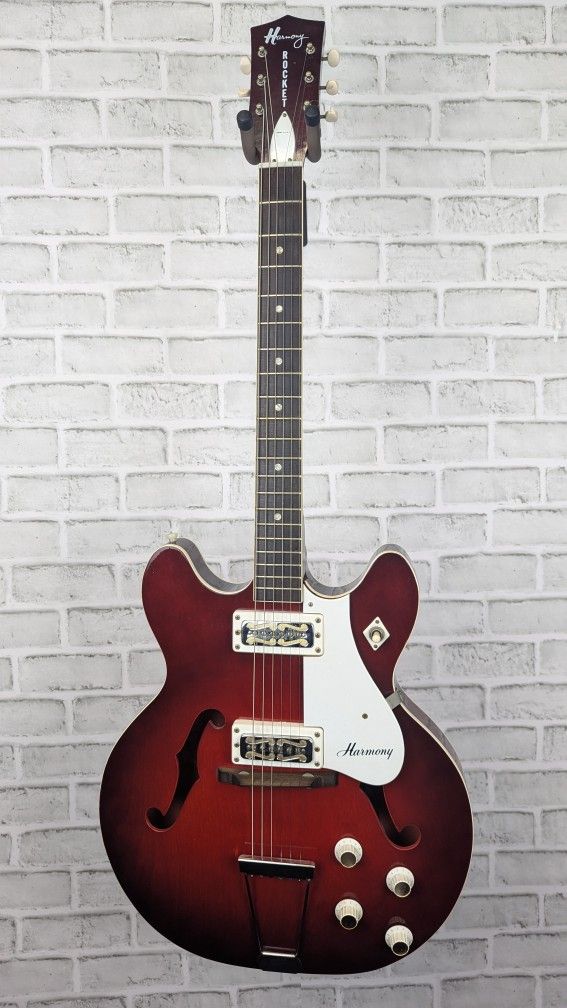 Harmony Rocket Electric Thin line Hollowbody Guitar - Vintage 1960's