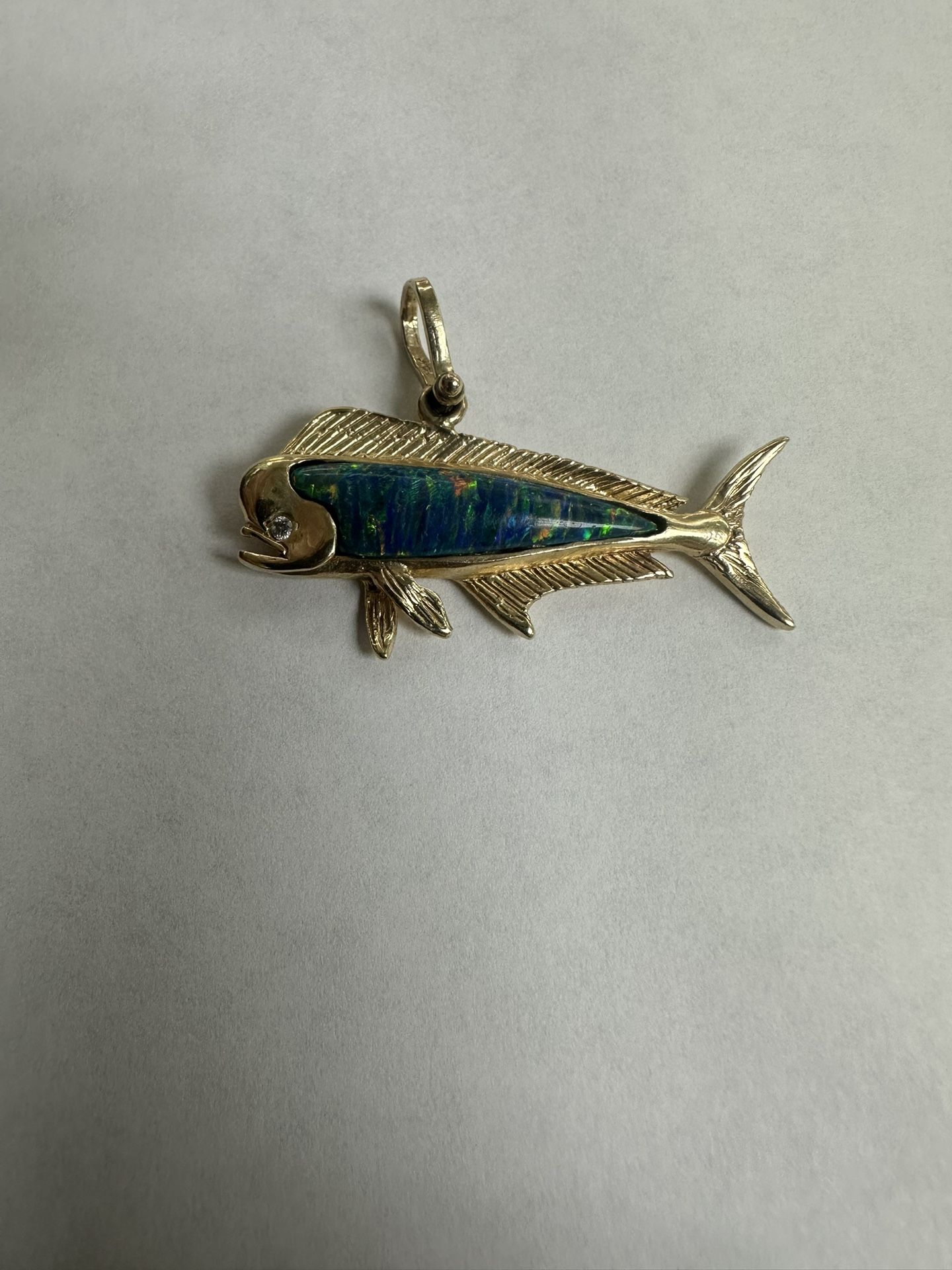 14K Dolphin Pendant