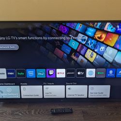 50" LG 4K UHD Class ThinQ Ai Smart TV - 120hz CMR (Gaming/Sports) - HDR10 - Bluetooth - Magic Smart Remote - Alexa/ Google Voice Control (MSRP $500)