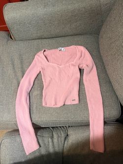 Hollister pink long sleeve extra small