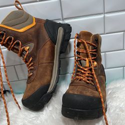 BOGS Men's Bedrock Leather 8-inch Composite Toe Construction Shoe