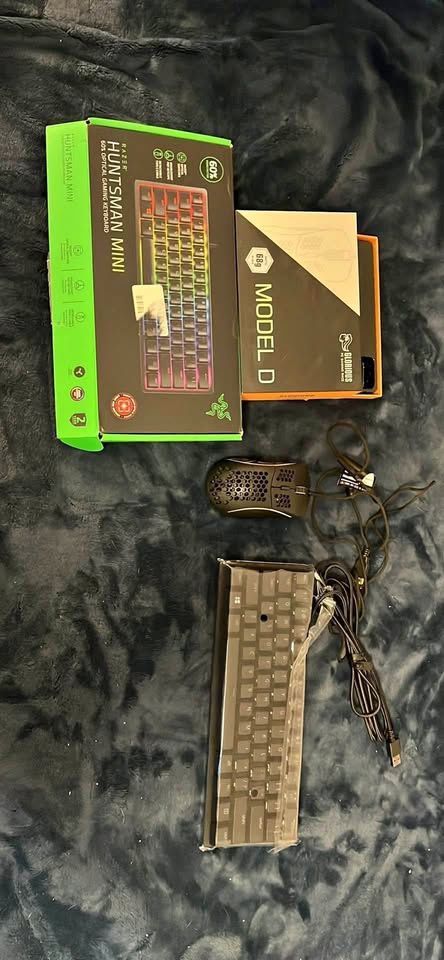 Razer huntsman mini and glorious model D mouse