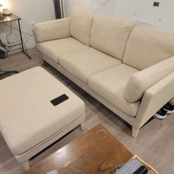 Couch w/ Ottoman - Great Condition