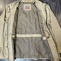 Levi's Olive Green Women 4 Pocket Jacket Sz XL
